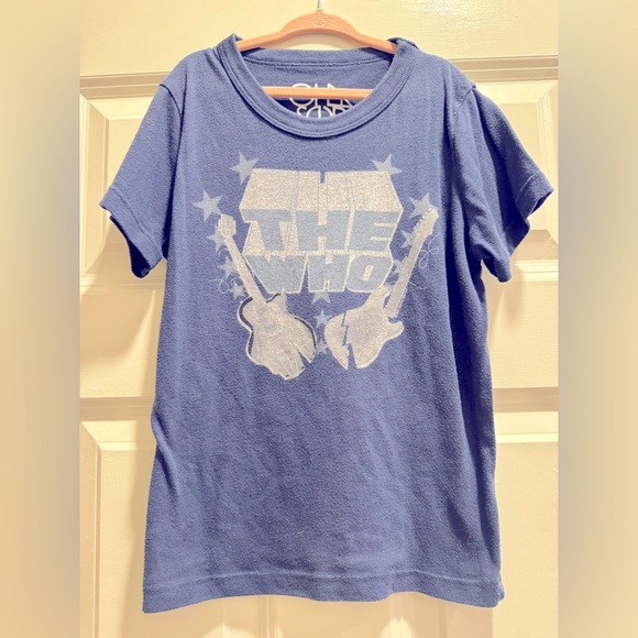 CHASER Kids 8 EUC Blue Graphic “THE WHO” Kids Rocker T-Shirt - Picture 2 of 4